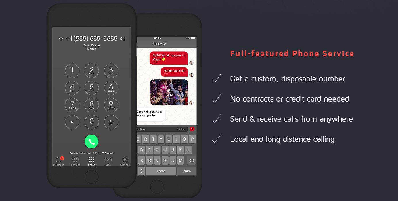 Hushed Private Phone Line Features - Hushed Private Phone Line: Lifetime Subscription